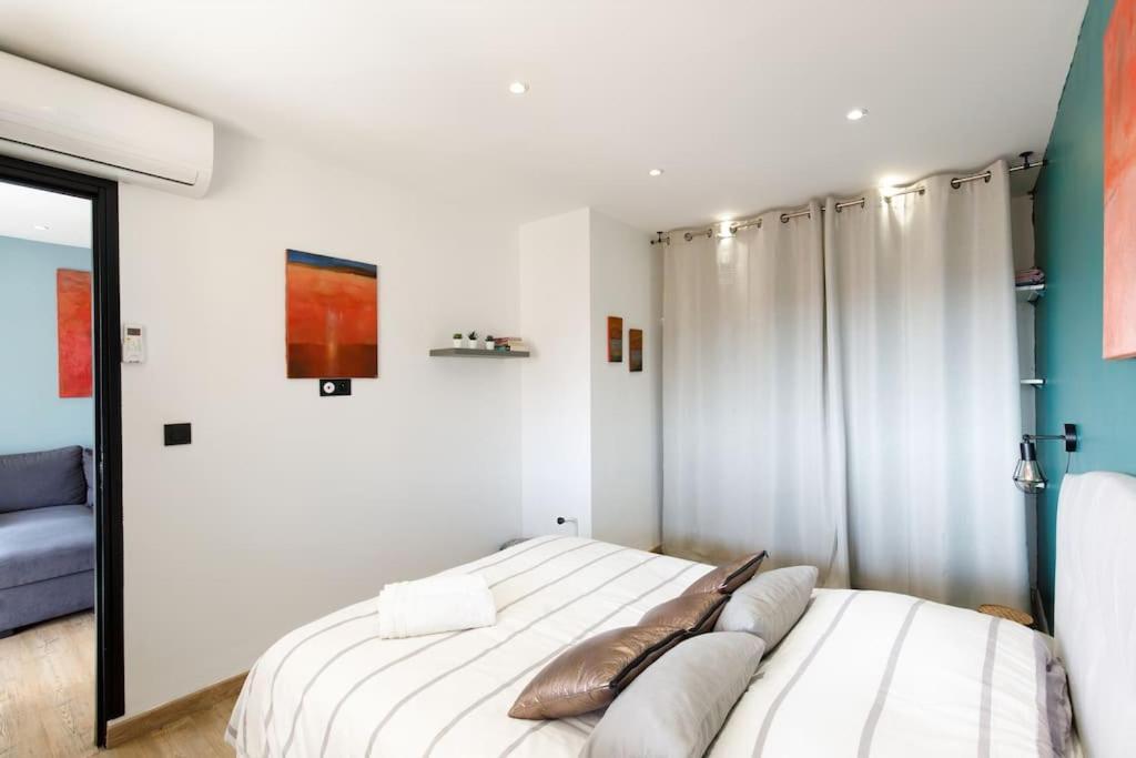 Stanislas Art - Cannes Centre - Terrasse - Clim Appartement Buitenkant foto