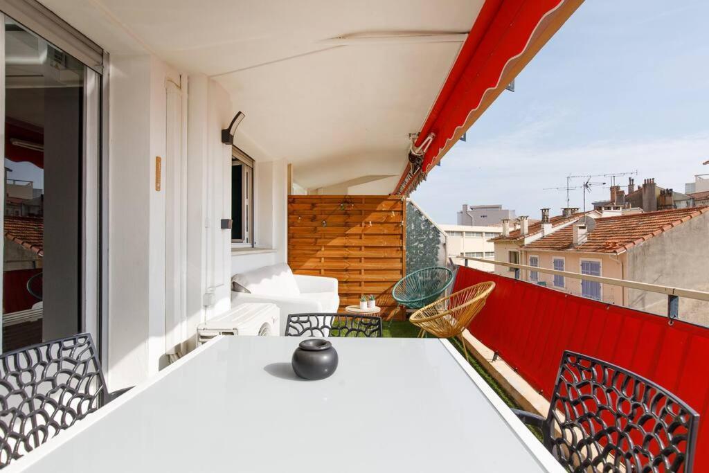 Stanislas Art - Cannes Centre - Terrasse - Clim Appartement Buitenkant foto